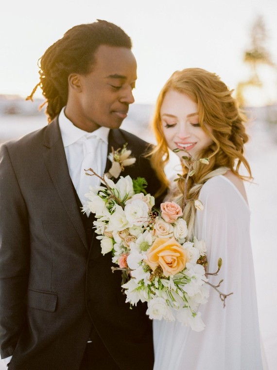 Luxe winter Rocky Mountain ranch wedding