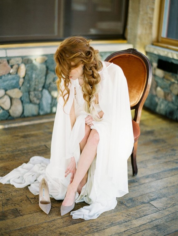 Luxe winter Rocky Mountain ranch wedding