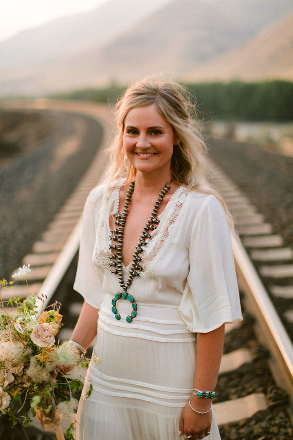 This bohemian elopement will have you dreaming of a laid back river trip Wedding Inspiration