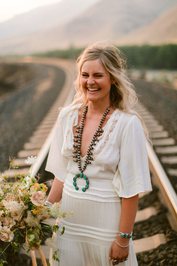 This bohemian elopement will have you dreaming of a laid back river trip Wedding Inspiration