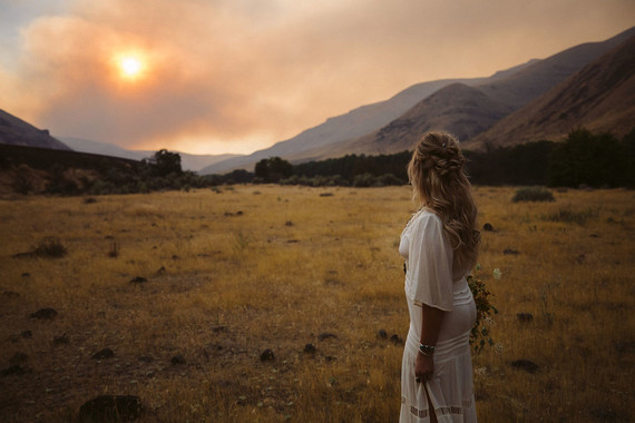 This bohemian elopement will have you dreaming of a laid back river trip Wedding Inspiration