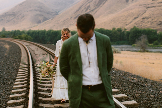 This bohemian elopement will have you dreaming of a laid back river trip Wedding Inspiration