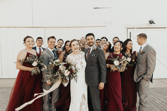 Rustic boho Kansas City barn wedding