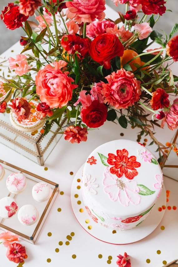 Lunar New Year kids party with red and gold details Inspiration