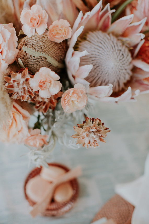 Spring 2019 wedding trend alert: pale mint and blush seaside editorial Inspiration