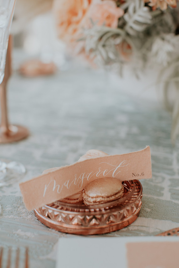 Spring 2019 wedding trend alert: pale mint and blush seaside editorial Inspiration