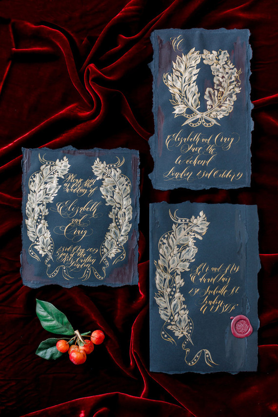 Ornate romantic British wedding editorial inspired by The Legend of Briar Rose Inspiration