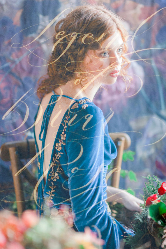 Ornate romantic British wedding editorial inspired by The Legend of Briar Rose Inspiration
