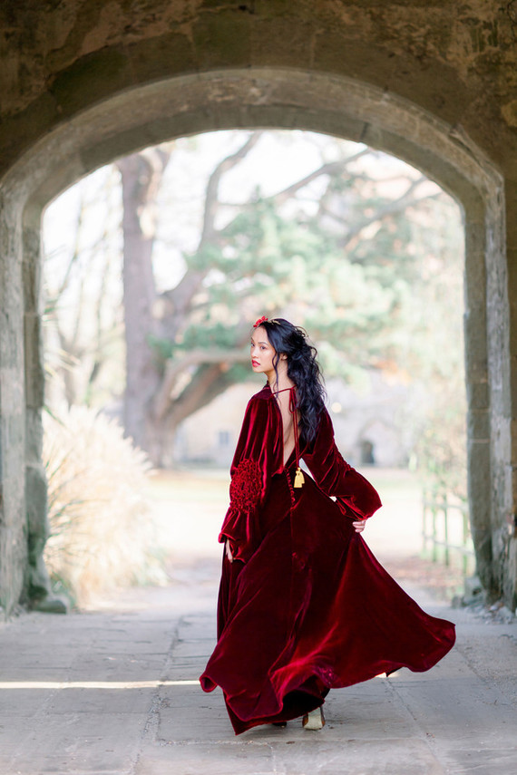 Ornate romantic British wedding editorial inspired by The Legend of Briar Rose