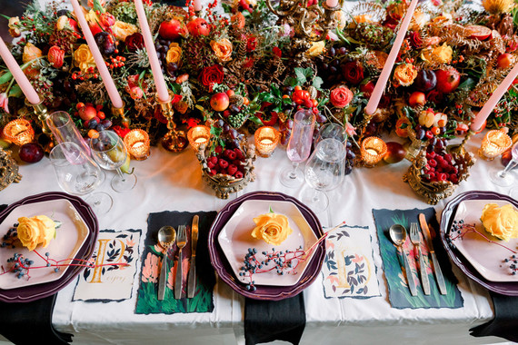 Ornate romantic British wedding editorial inspired by The Legend of Briar Rose Inspiration