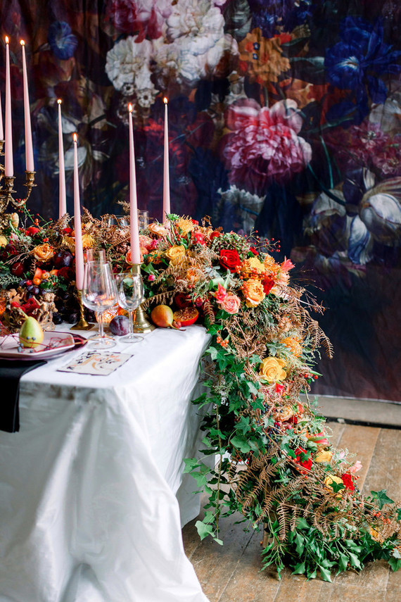 Ornate romantic British wedding editorial inspired by The Legend of Briar Rose