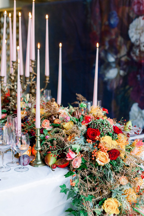 Ornate romantic British wedding editorial inspired by The Legend of Briar Rose