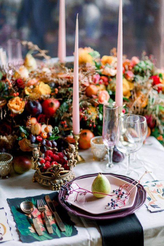 Ornate romantic British wedding editorial inspired by The Legend of Briar Rose