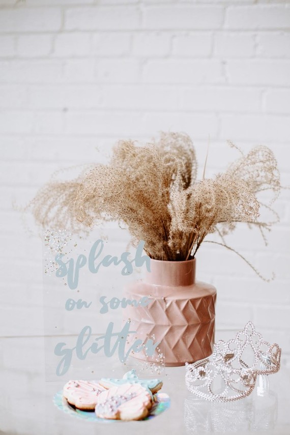 Boho mermaid girl's birthday party with all the sparkles