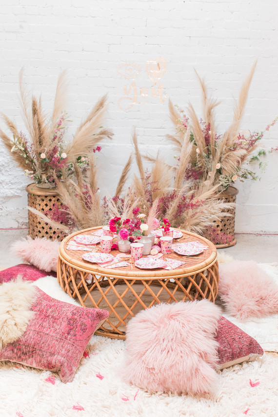 Eye Love You boho kids Valentine's Day party Inspiration