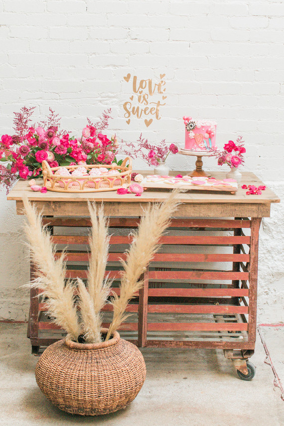 Eye Love You boho kids Valentine's Day party