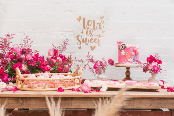 Eye Love You boho kids Valentine's Day party