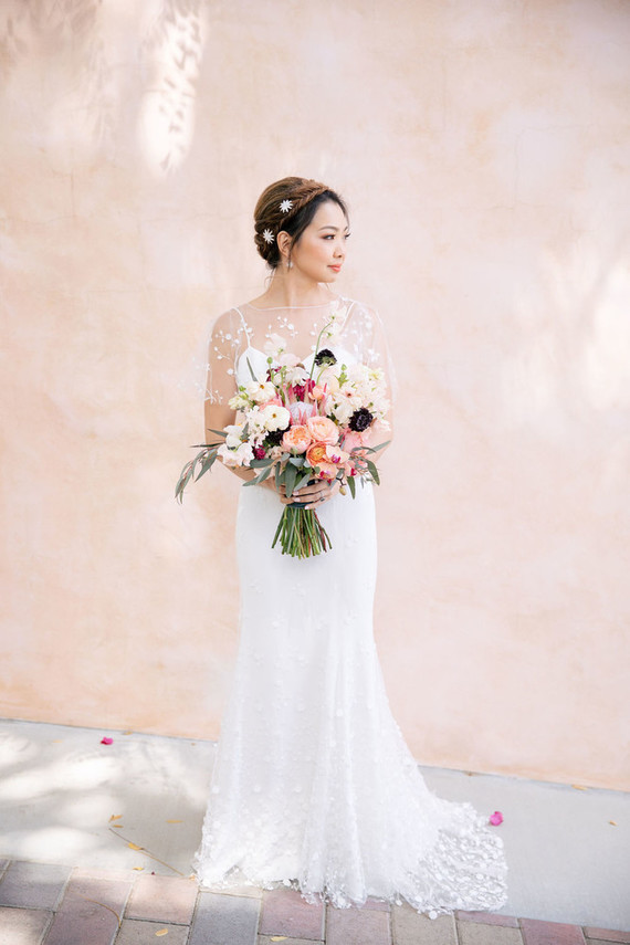 Blush bridal portraits