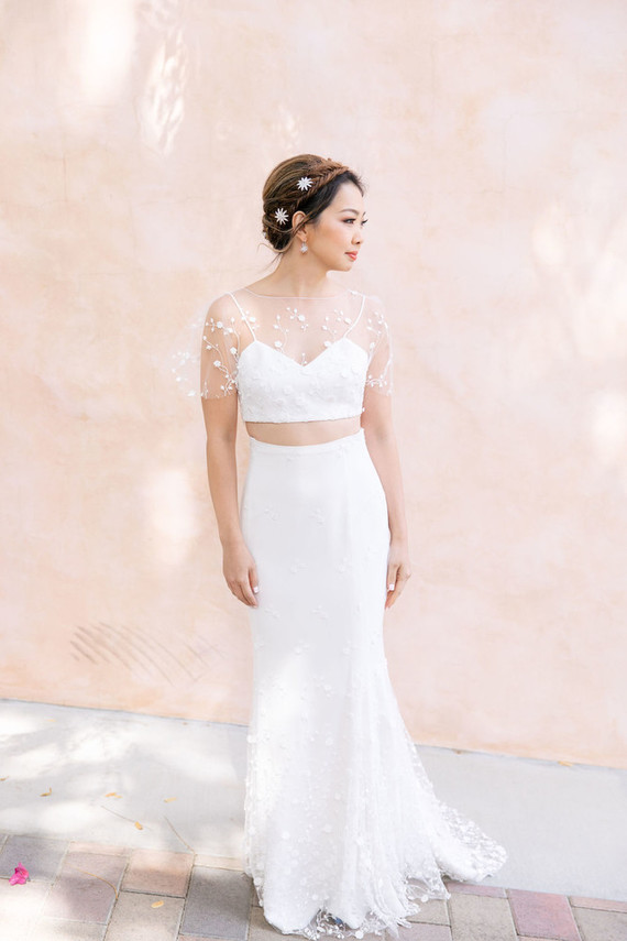 Blush bridal portraits