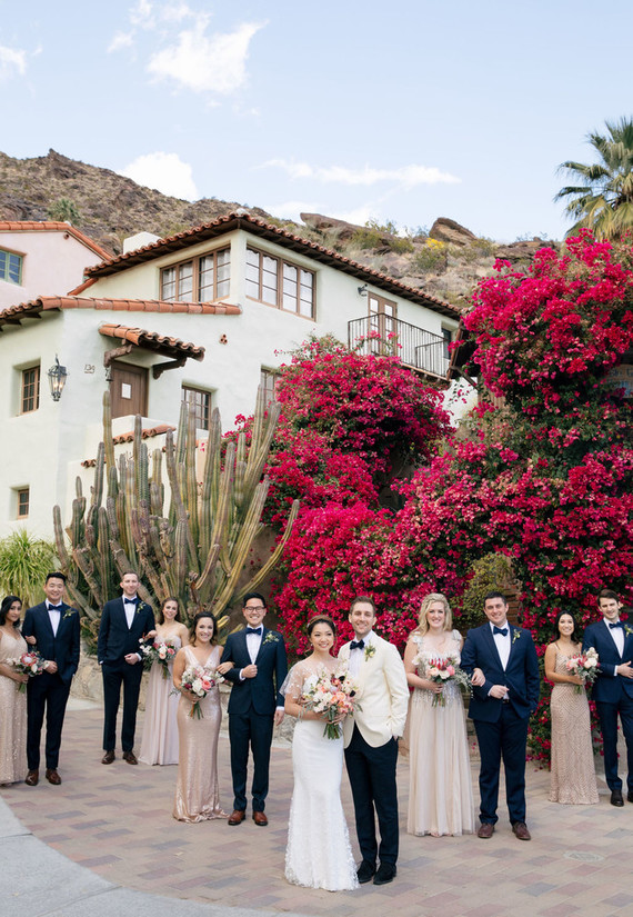Modern blushy Palm Springs wedding at Colony 29 Inspiration