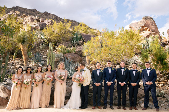 Modern blushy Palm Springs wedding at Colony 29 Inspiration