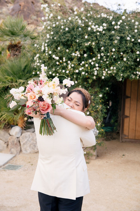 Modern blushy Palm Springs wedding at Colony 29 Inspiration