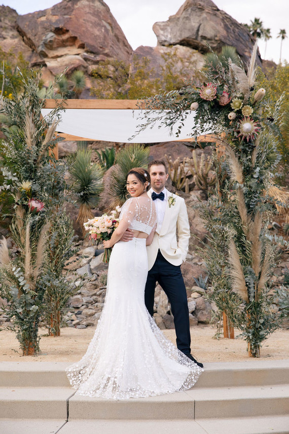 Modern blushy Palm Springs wedding at Colony 29 Inspiration
