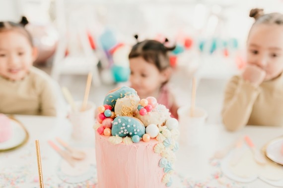 Pastel and gold Valentine's Day party