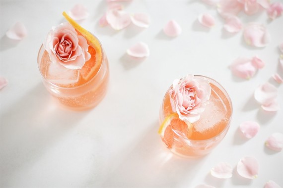 Cardamom Rose cocktail for Valentine's Day