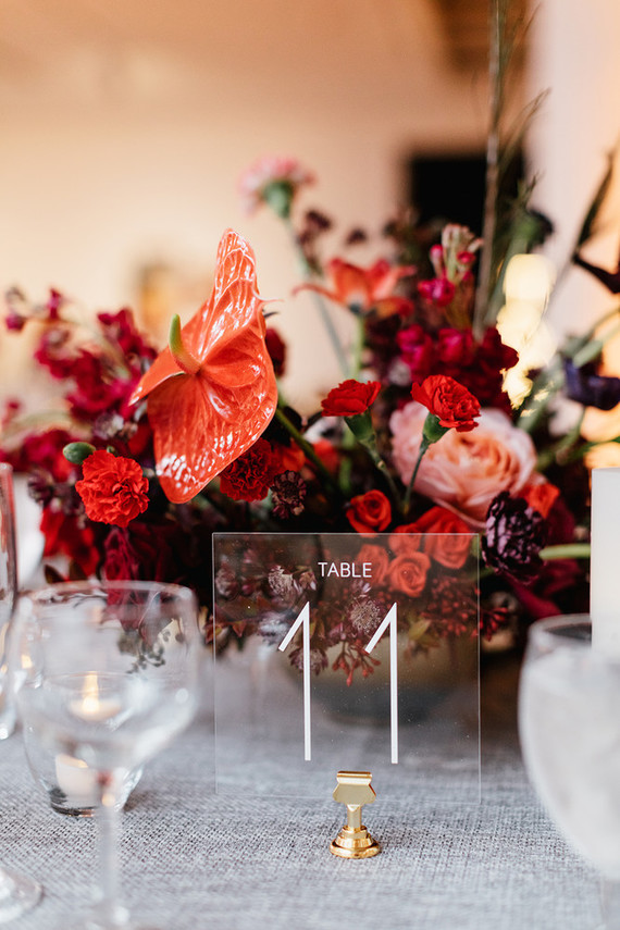 modern winter art gallery wedding in Philadelphia Inspiration