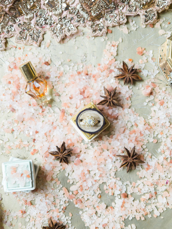 Pastel indian bridal editorial at the Prospect Park boathouse