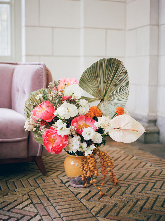 Tropical wedding flowers