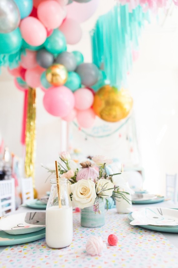 A kitty cat second birthday party with the most incredibly fun decor