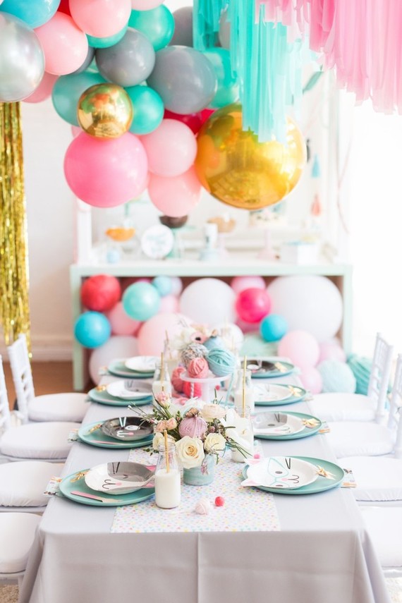 A kitty cat second birthday party with the most incredibly fun decor Inspiration