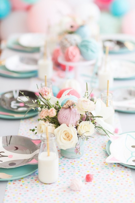 A kitty cat second birthday party with the most incredibly fun decor Inspiration