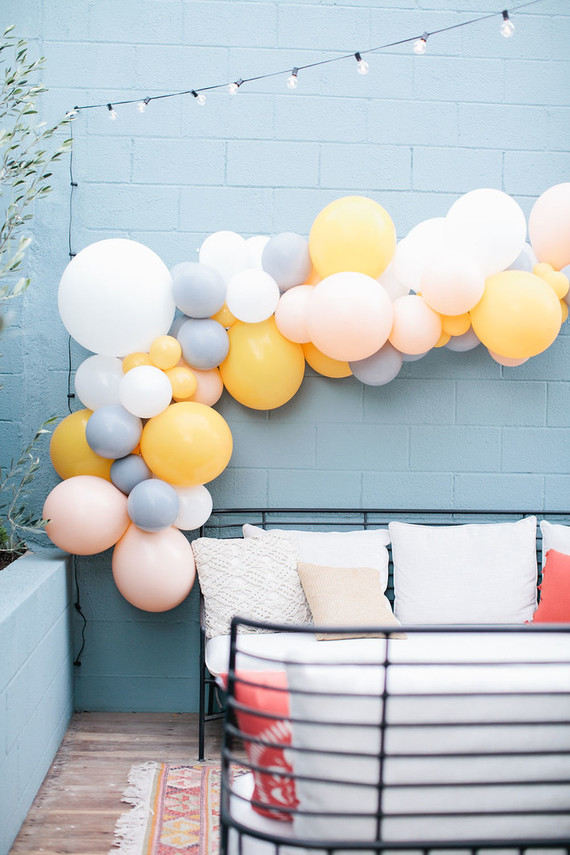 Spring backyard gender neutral baby shower