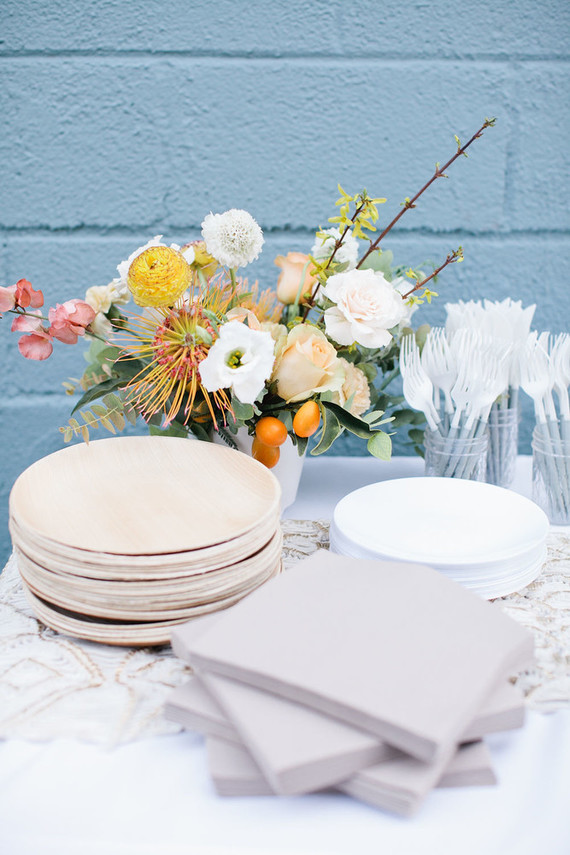 Spring backyard gender neutral baby shower