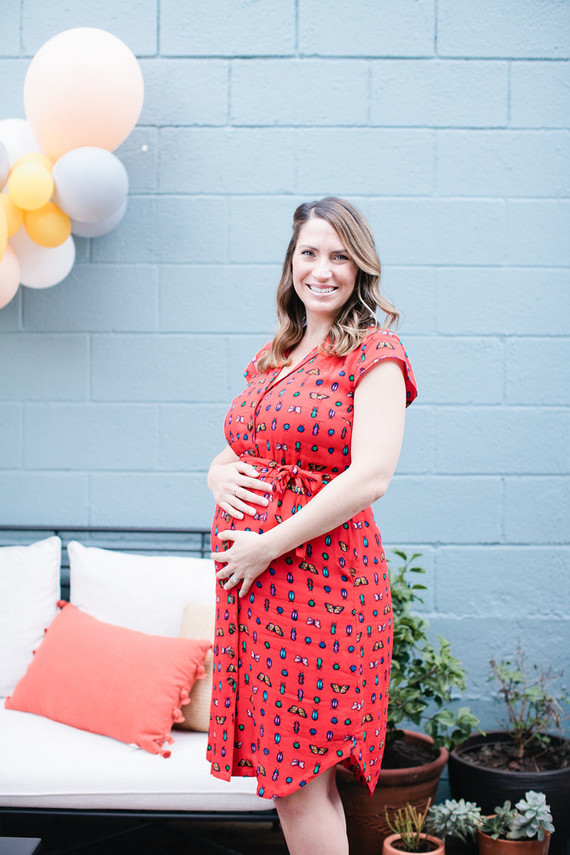 Spring backyard gender neutral baby shower