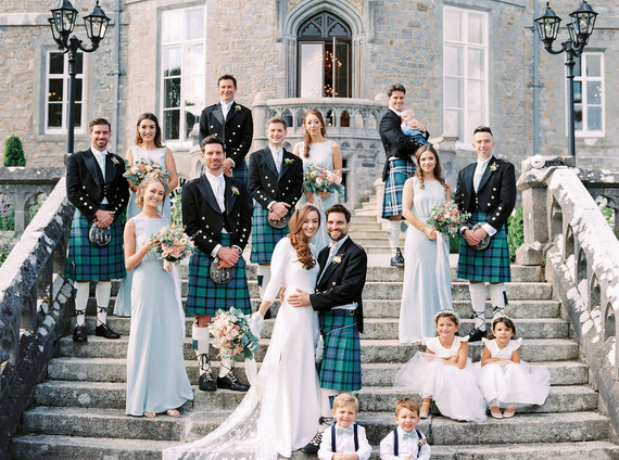 This Scottish wedding in an Irish Castle makes tartan look extra chic