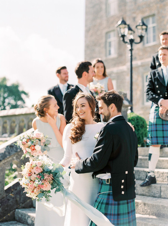 This Scottish wedding in an Irish Castle makes tartan look extra chic