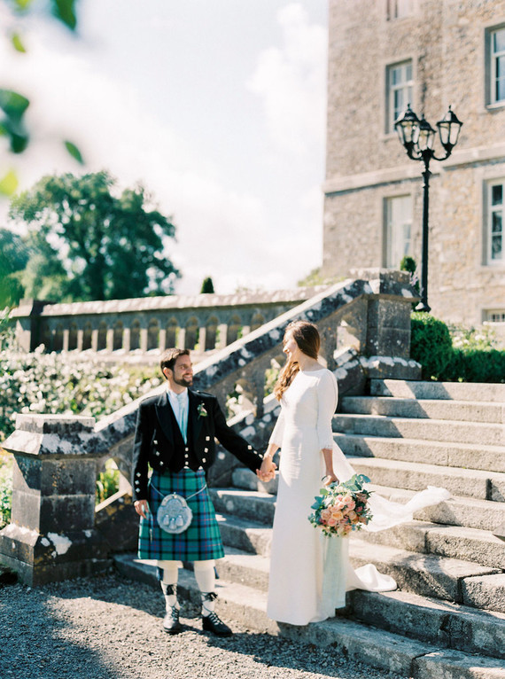 This Scottish wedding in an Irish Castle makes tartan look extra chic