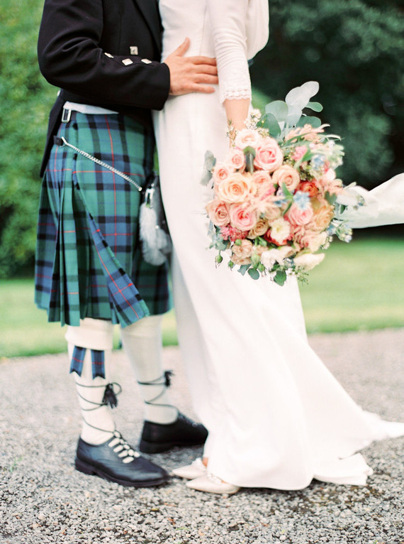 This Scottish wedding in an Irish Castle makes tartan look extra chic