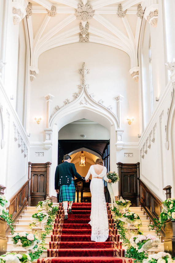 This Scottish wedding in an Irish Castle makes tartan look extra chic