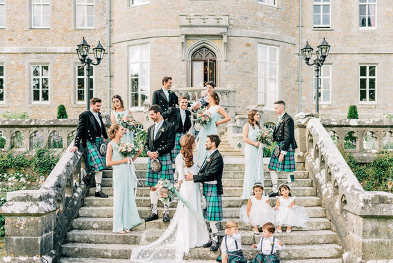 This Scottish wedding in an Irish Castle makes tartan look extra chic