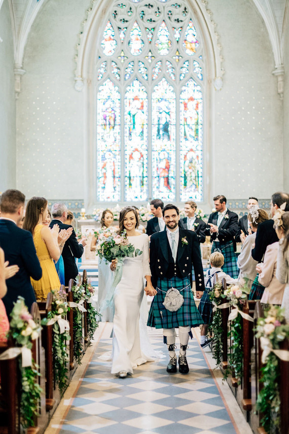 This Scottish wedding in an Irish Castle makes tartan look extra chic