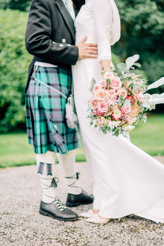 This Scottish wedding in an Irish Castle makes tartan look extra chic