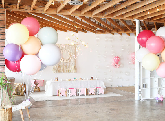 Pastel mermaid party at Festoon LA