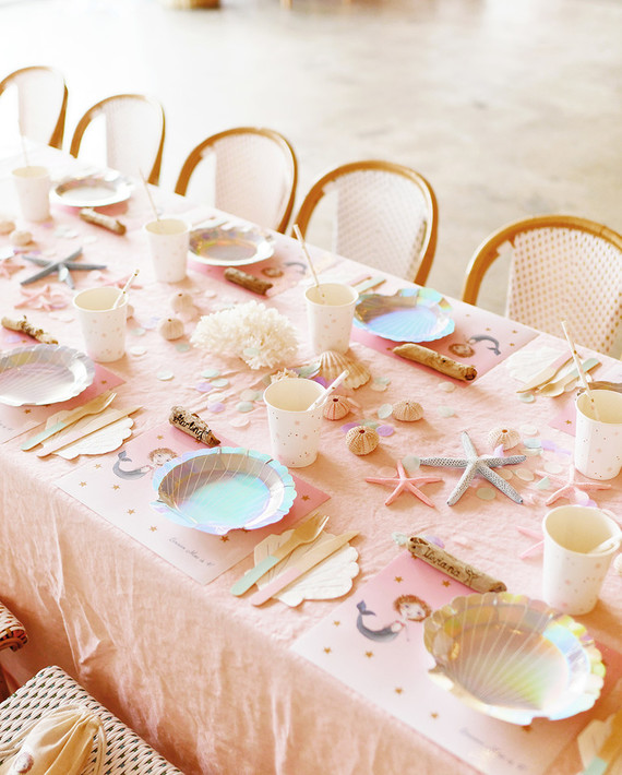 Pastel mermaid party at Festoon LA