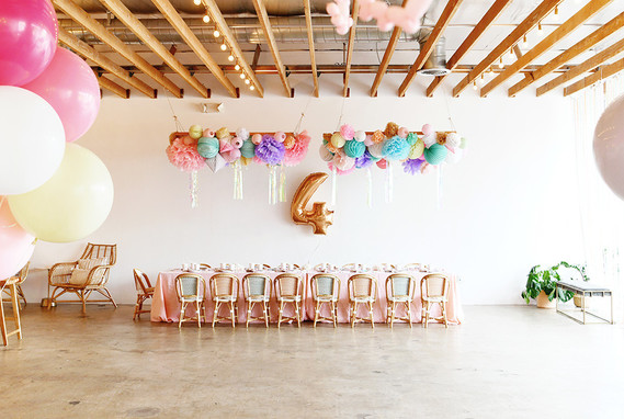 Pastel mermaid party at Festoon LA