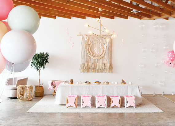 Pastel mermaid party at Festoon LA